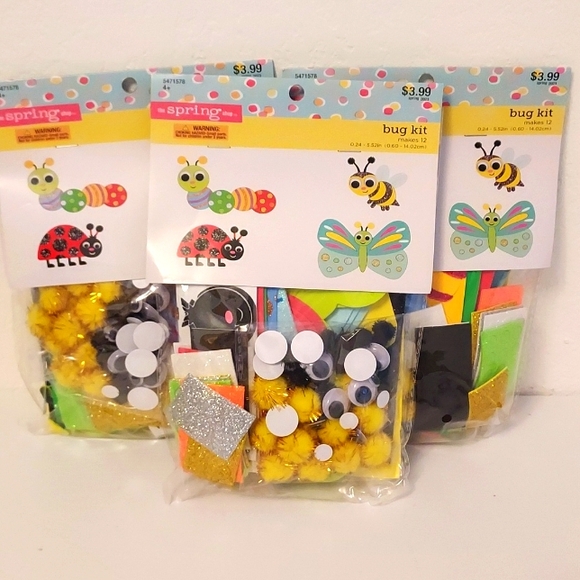 Craft Time ! Spring Shop Bug Kits - 3 Bundle - Picture 1 of 9